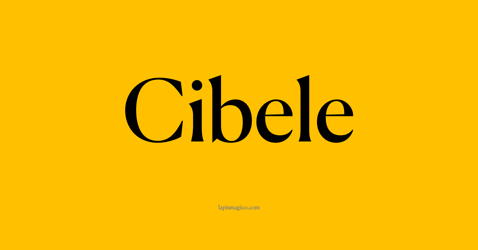 Nome Cibele