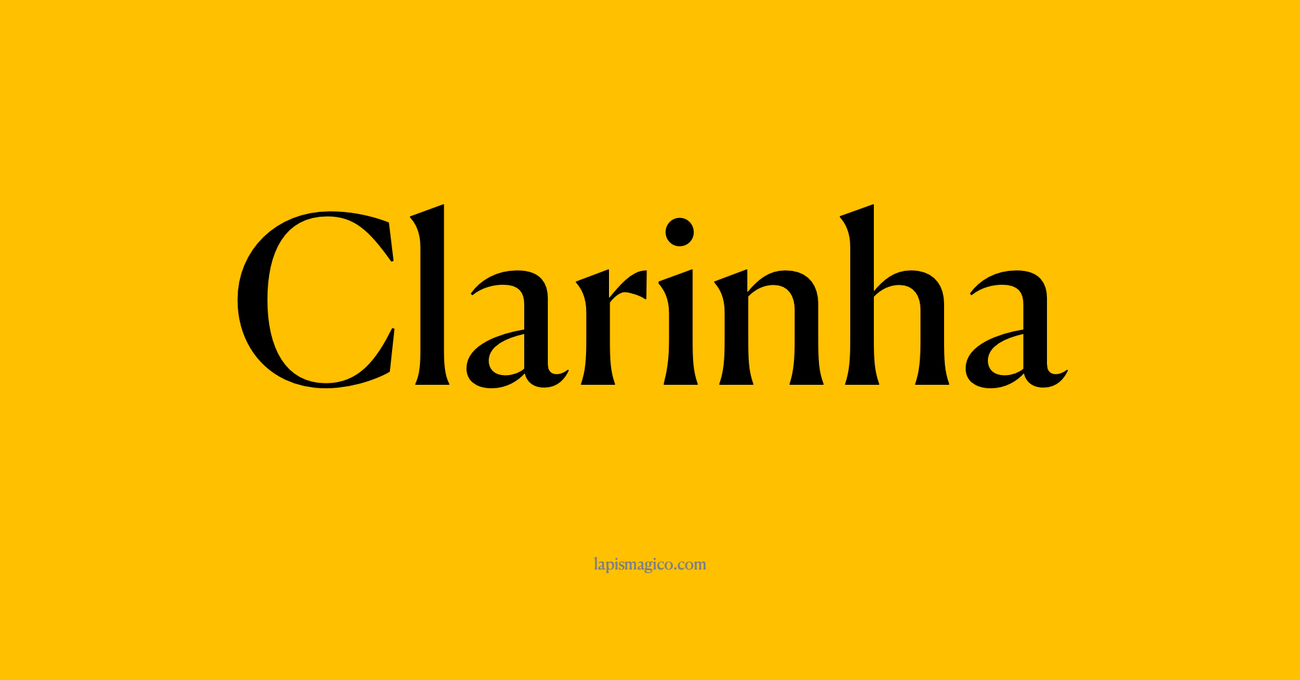 Nome Clarinha