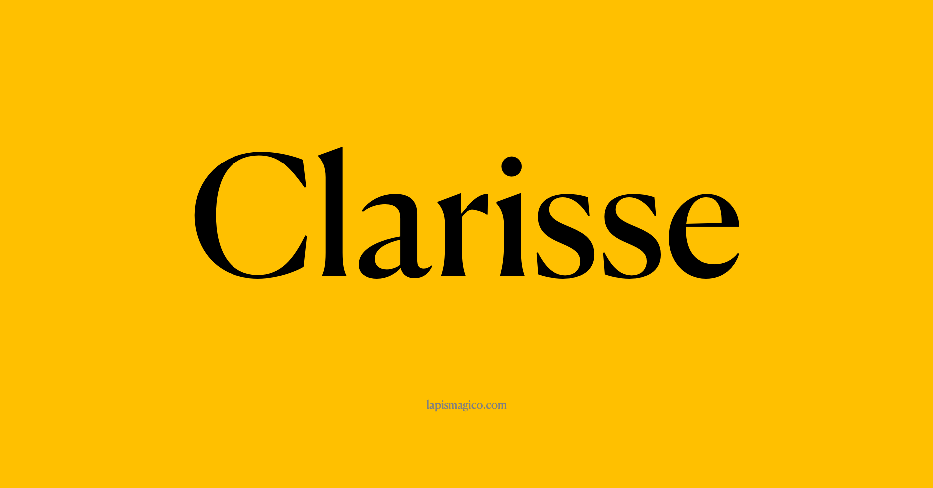 Nome Clarisse