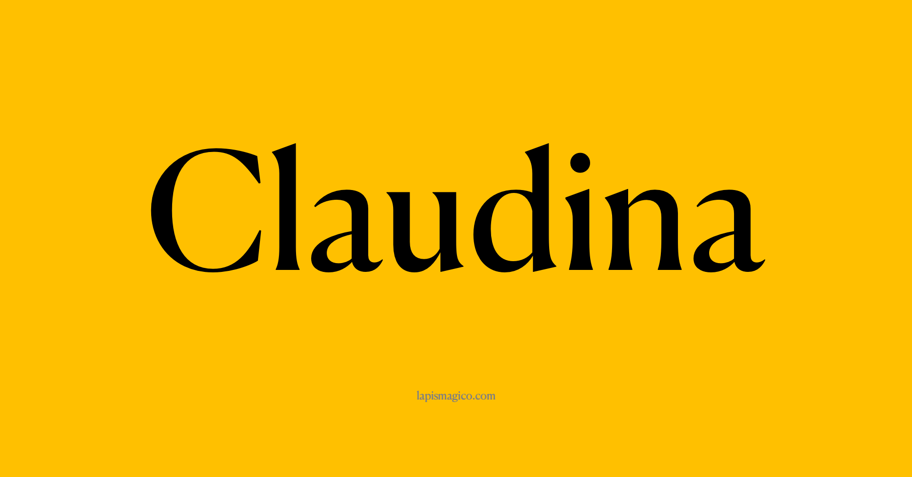 Nome Claudina