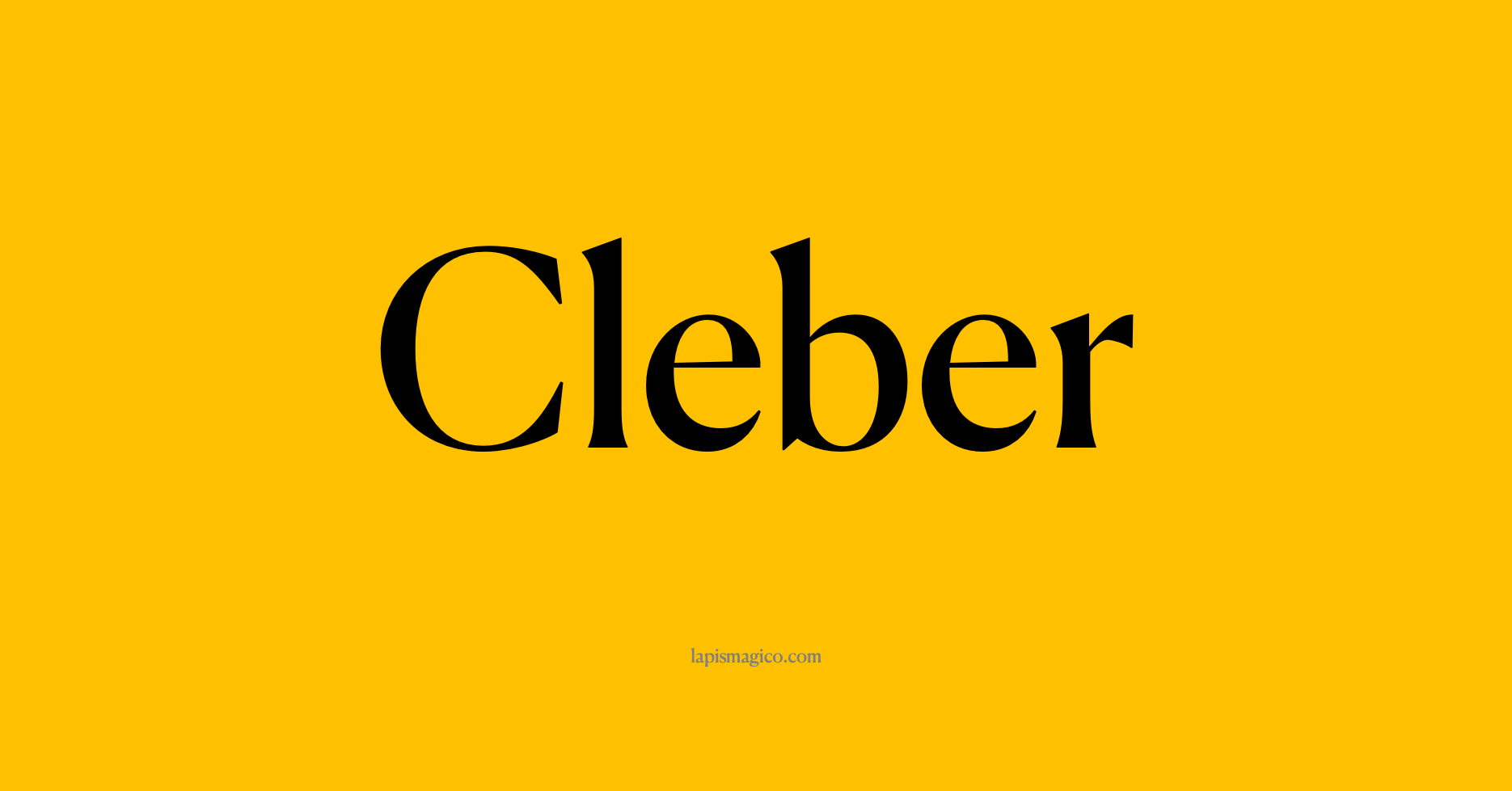 Nome Cleber