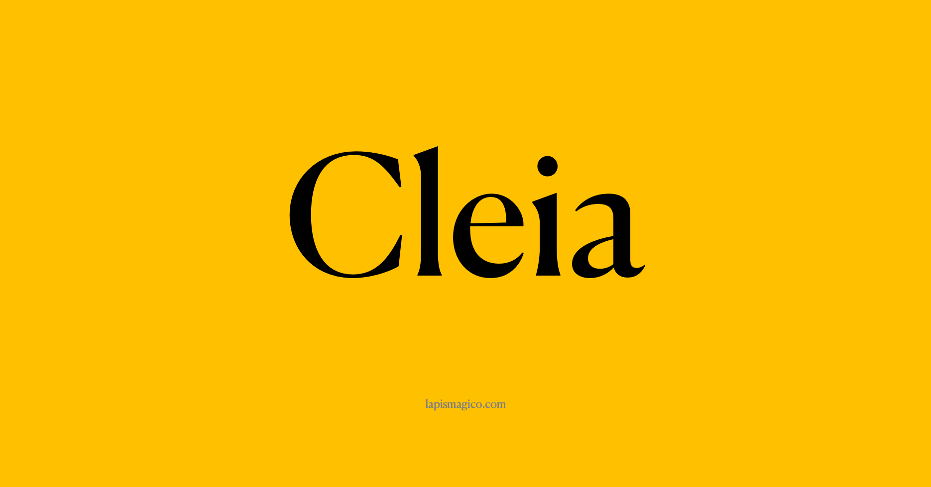 Nome Cleia