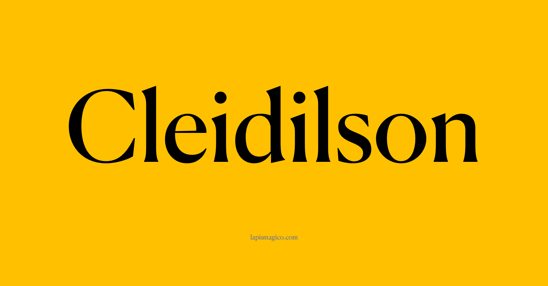 Nome Cleidilson