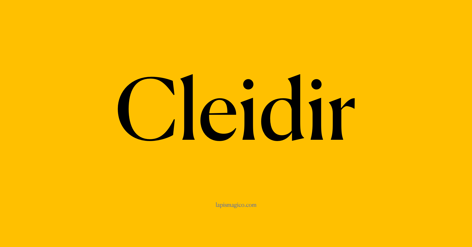 Nome Cleidir