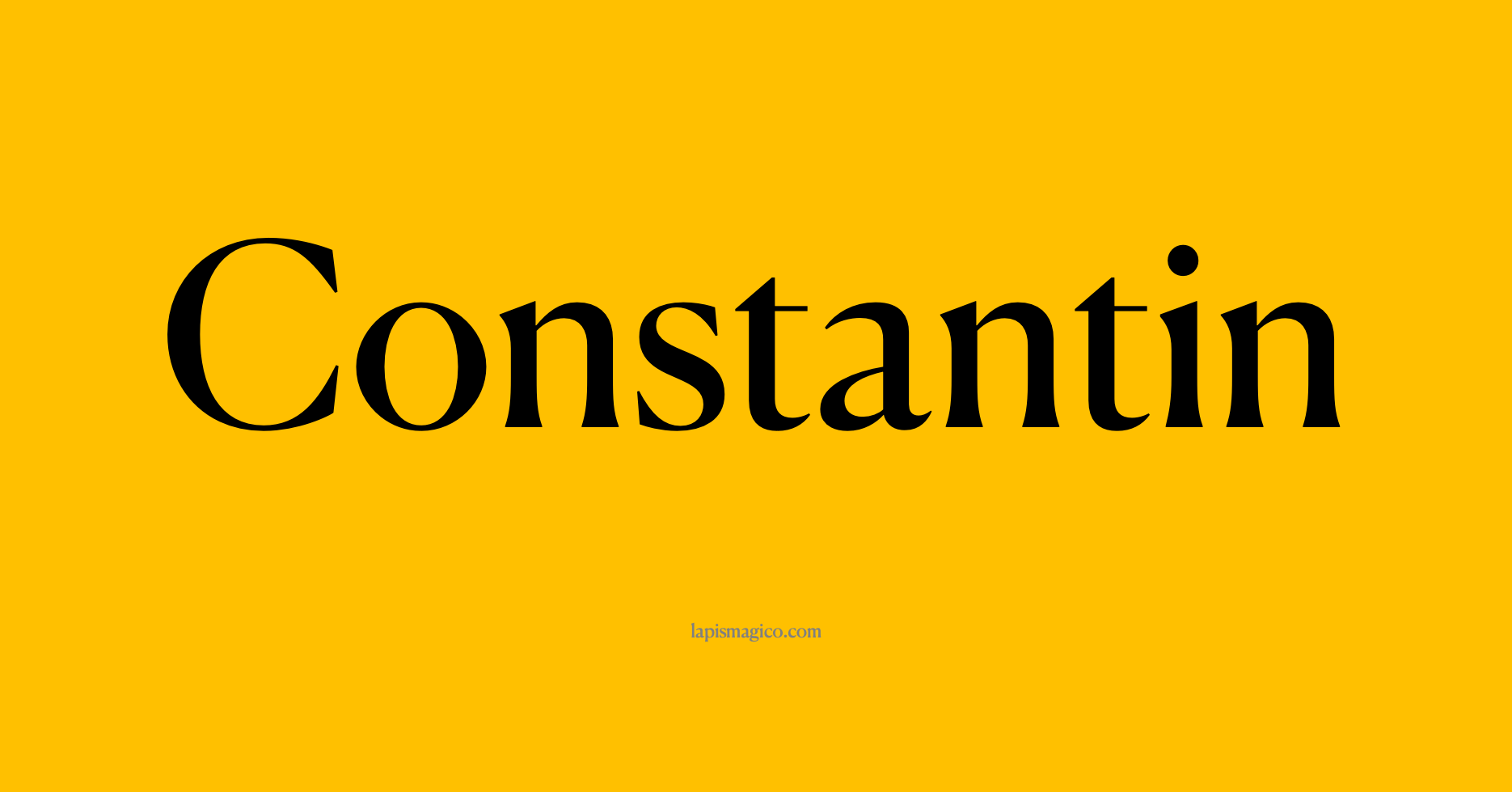 Nome Constantin