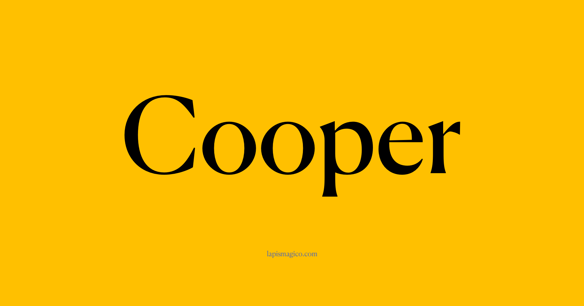 Nome Cooper