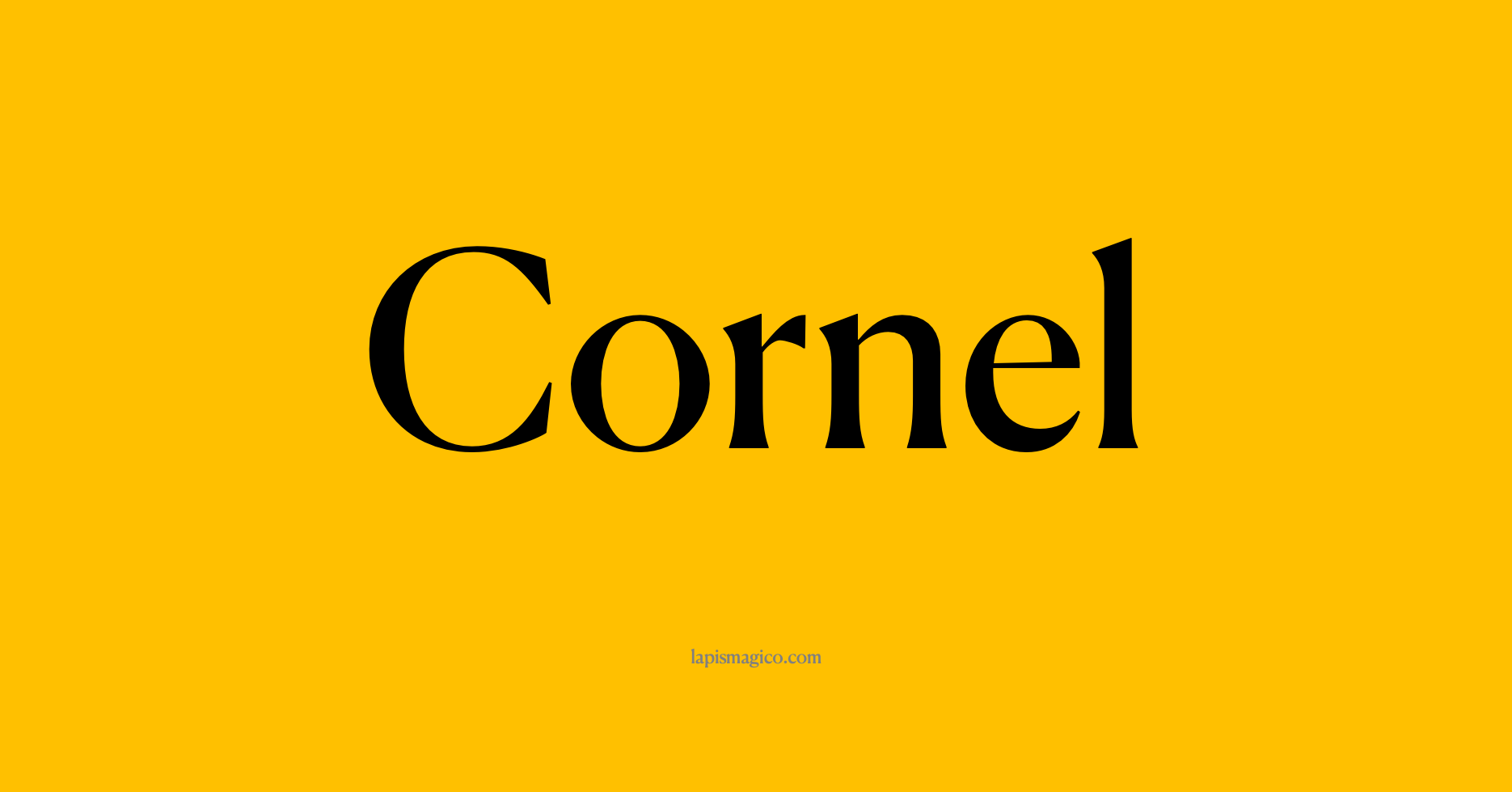 Nome Cornel