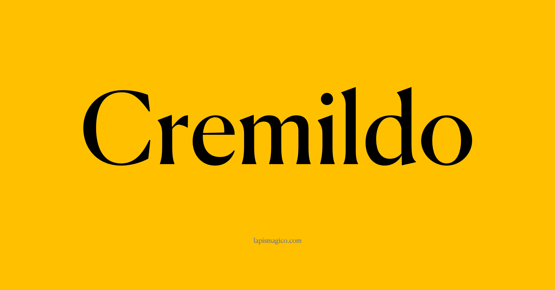 Nome Cremildo
