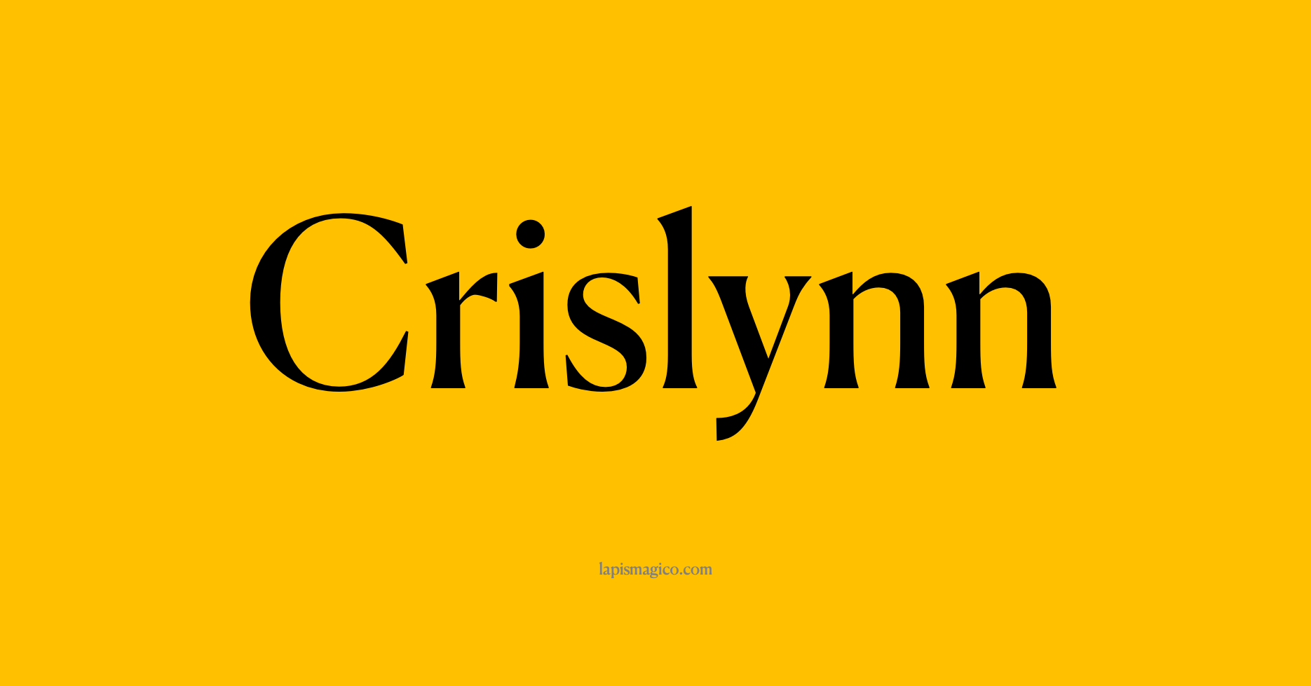Nome Crislynn
