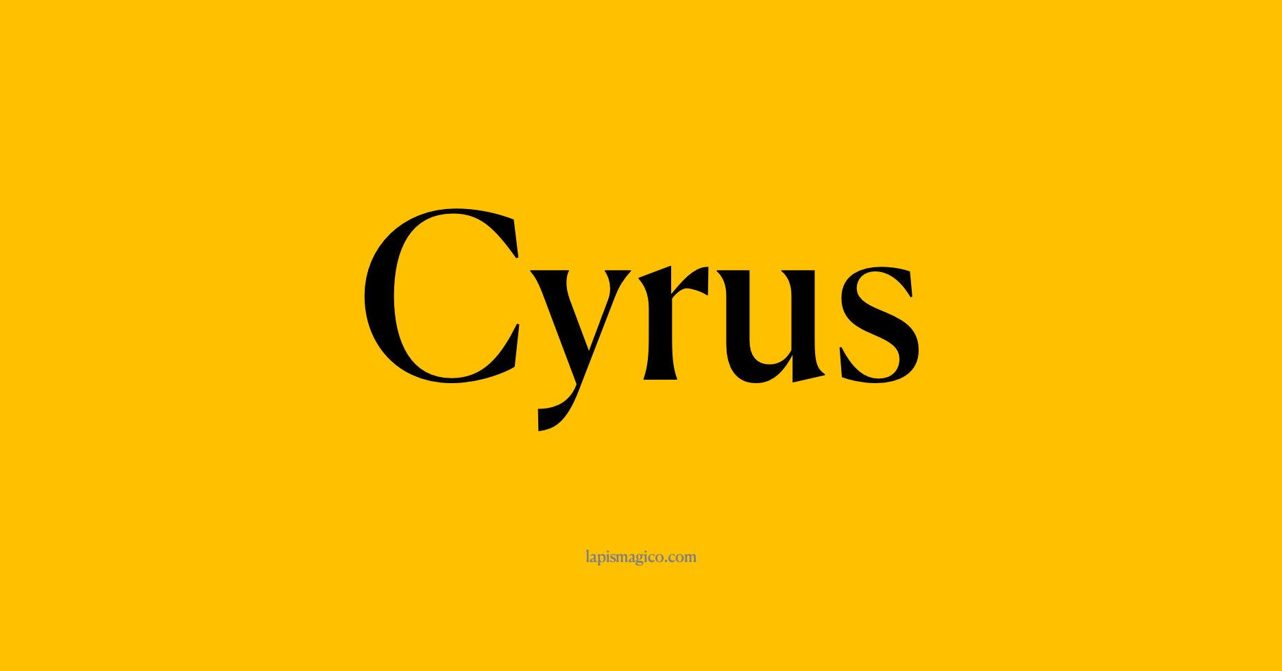 Nome Cyrus