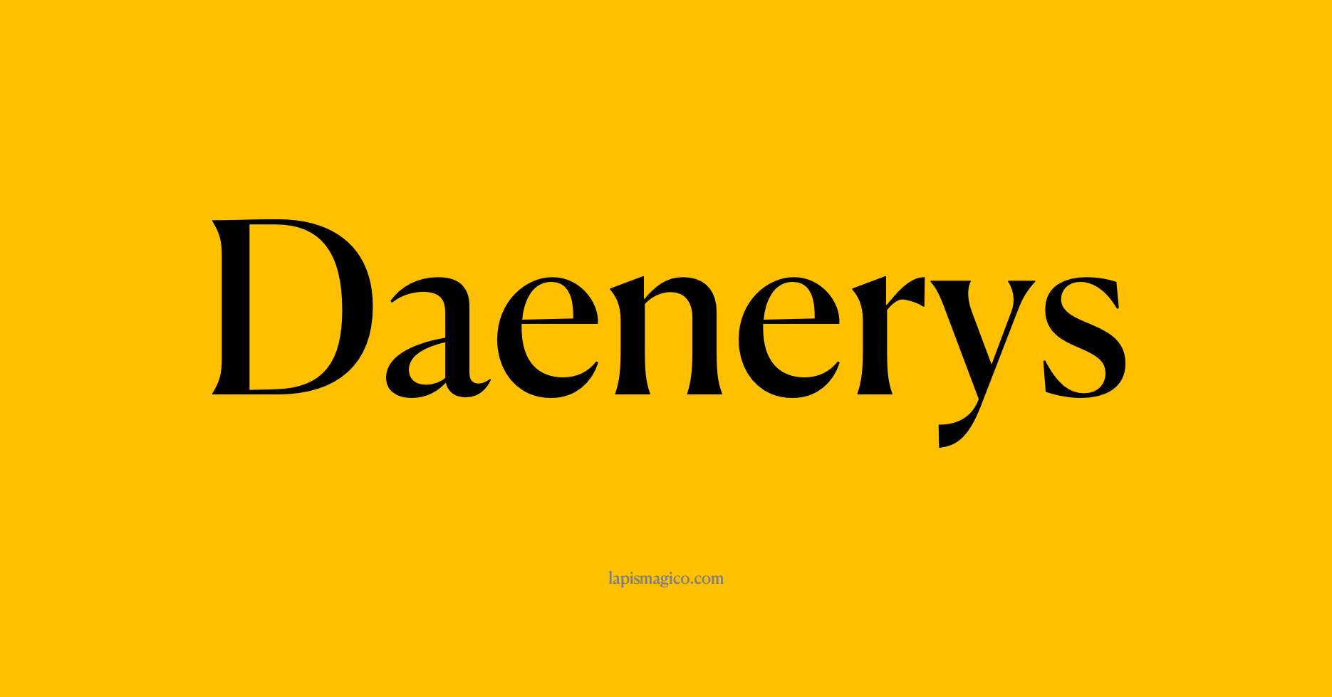 Nome Daenerys