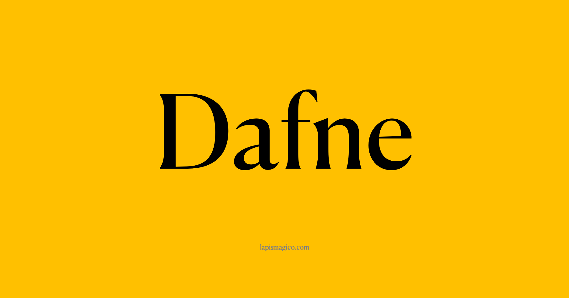 Nome Dafne