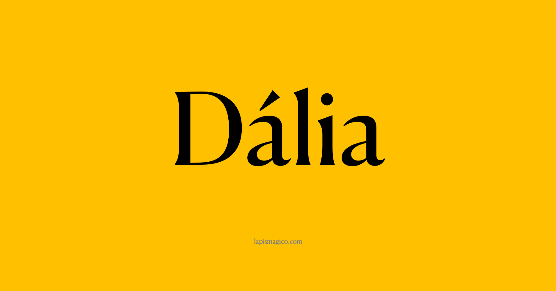 Nome Dália