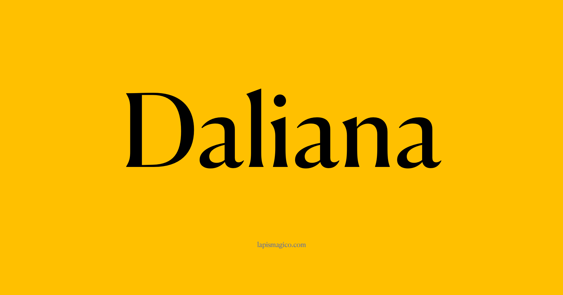 Nome Daliana