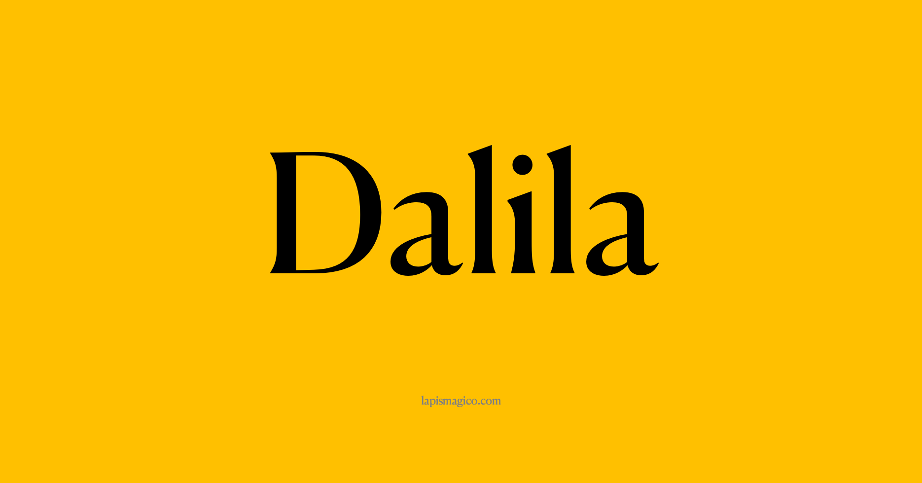 Nome Dalila