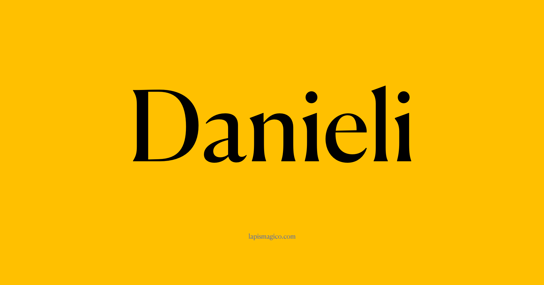 Nome Danieli
