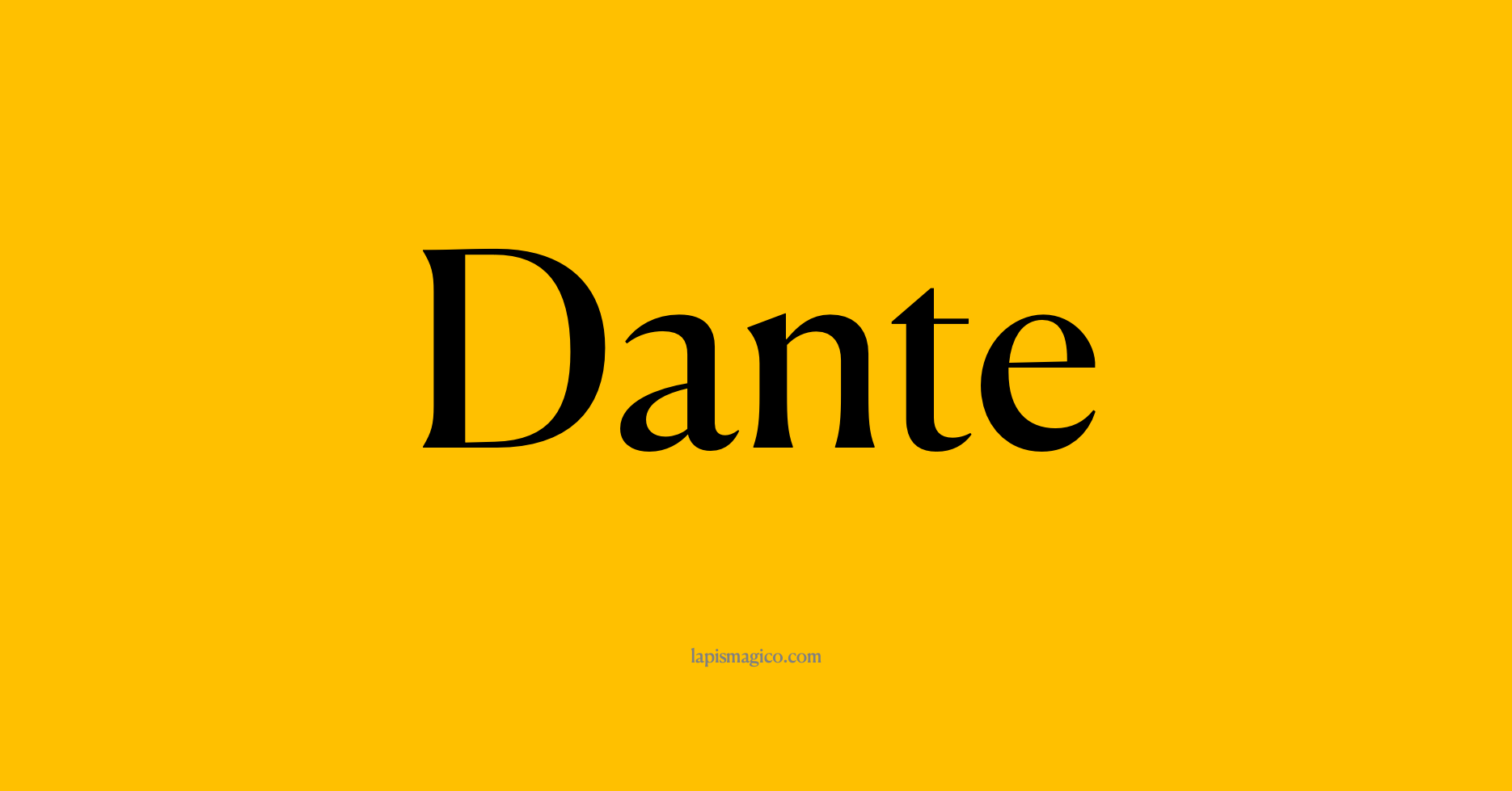Nome Dante