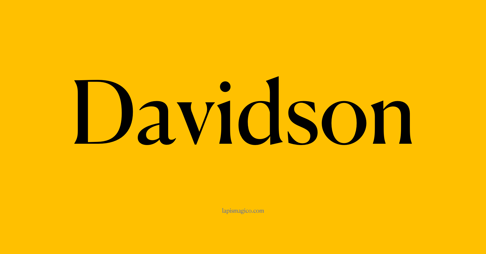 Nome Davidson