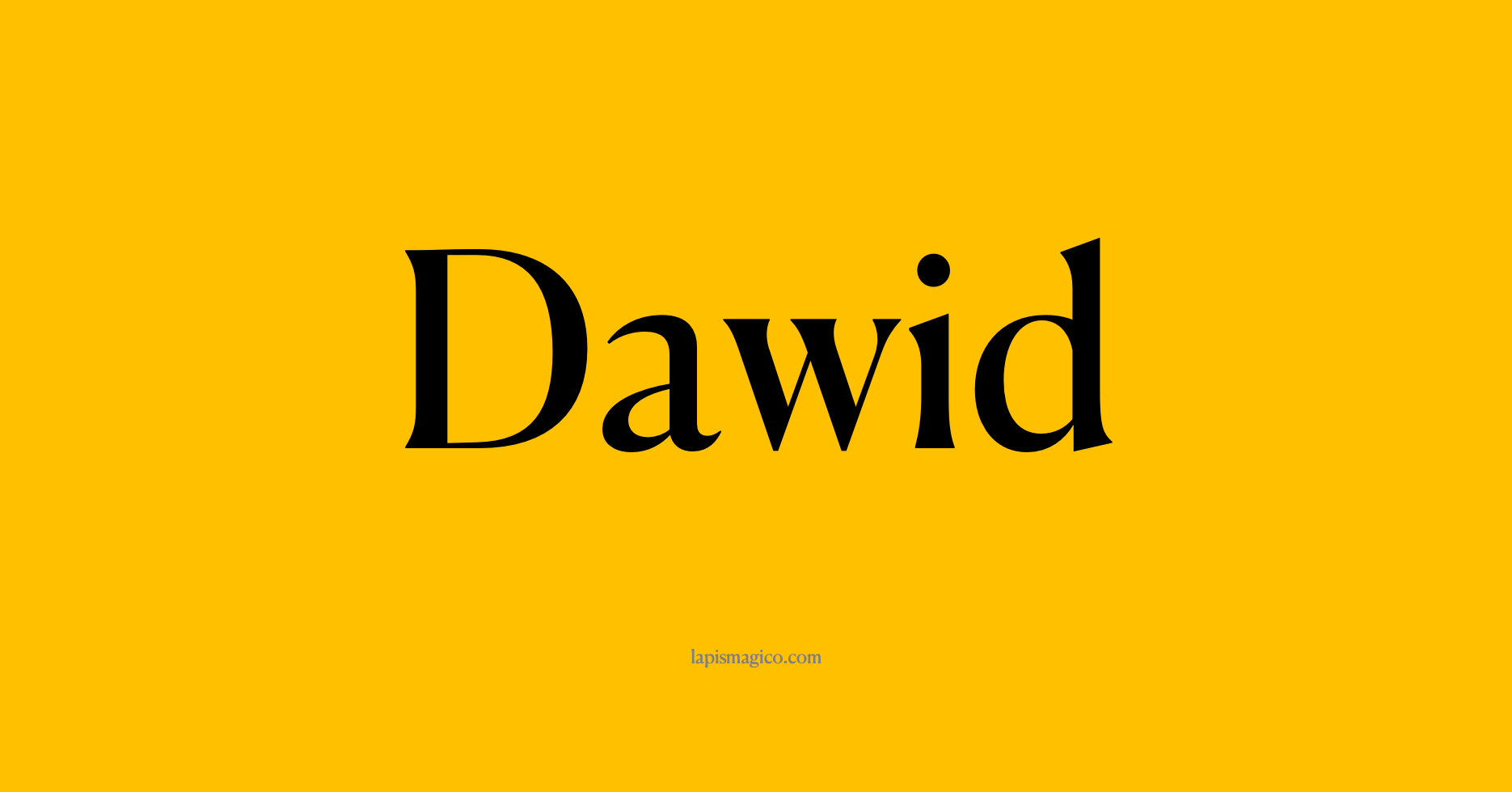 Nome Dawid