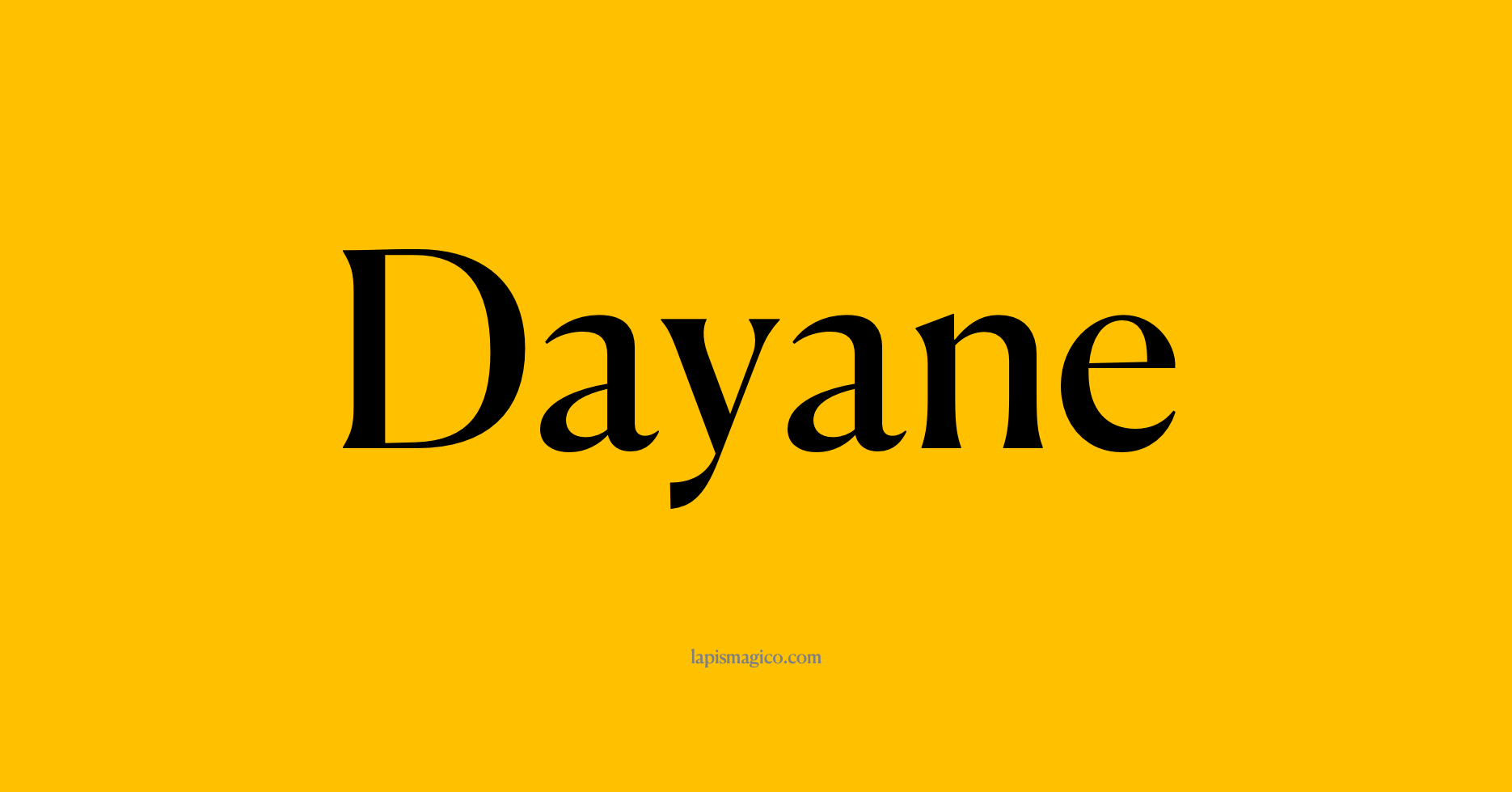 Nome Dayane