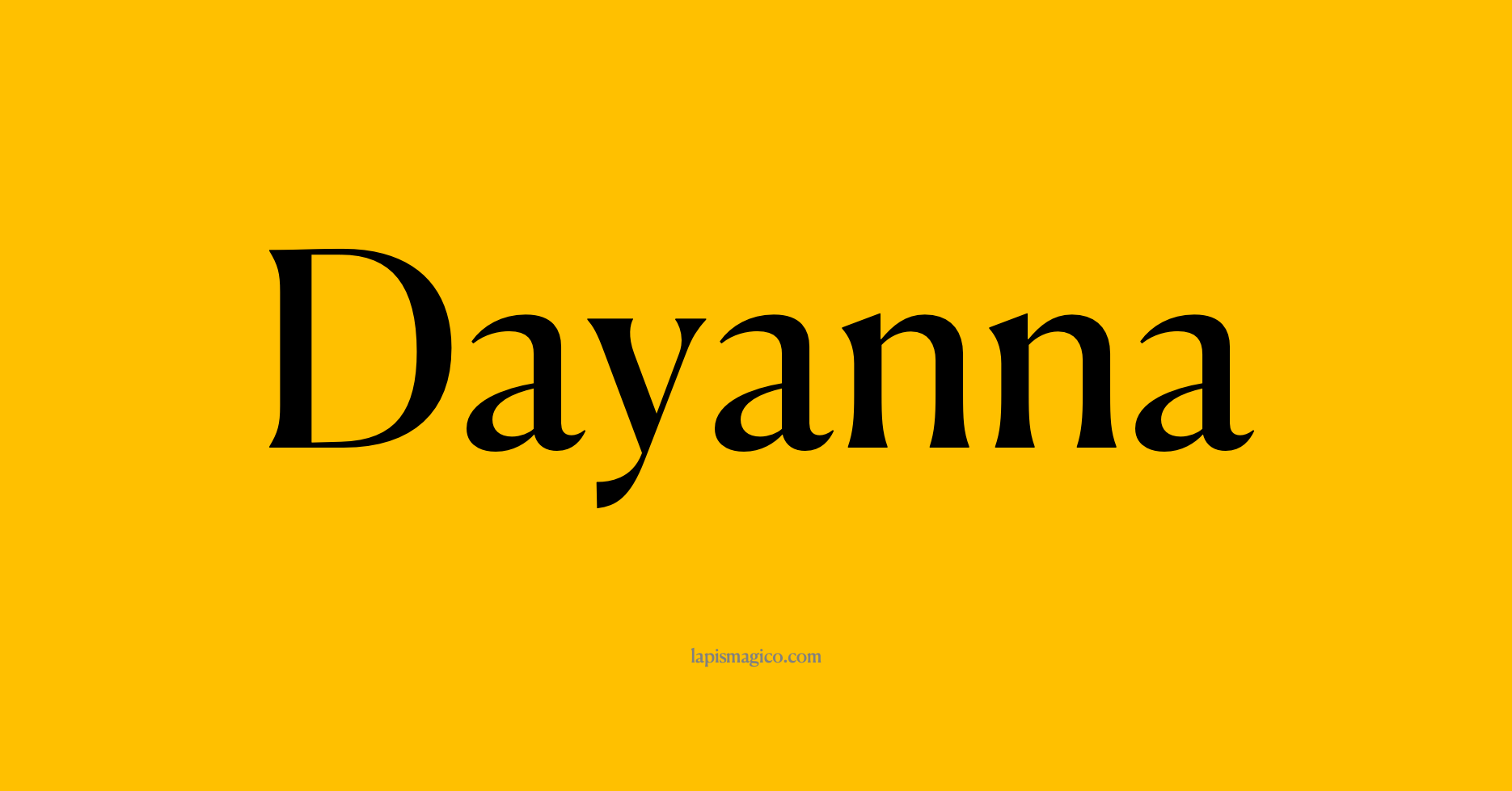 Nome Dayanna