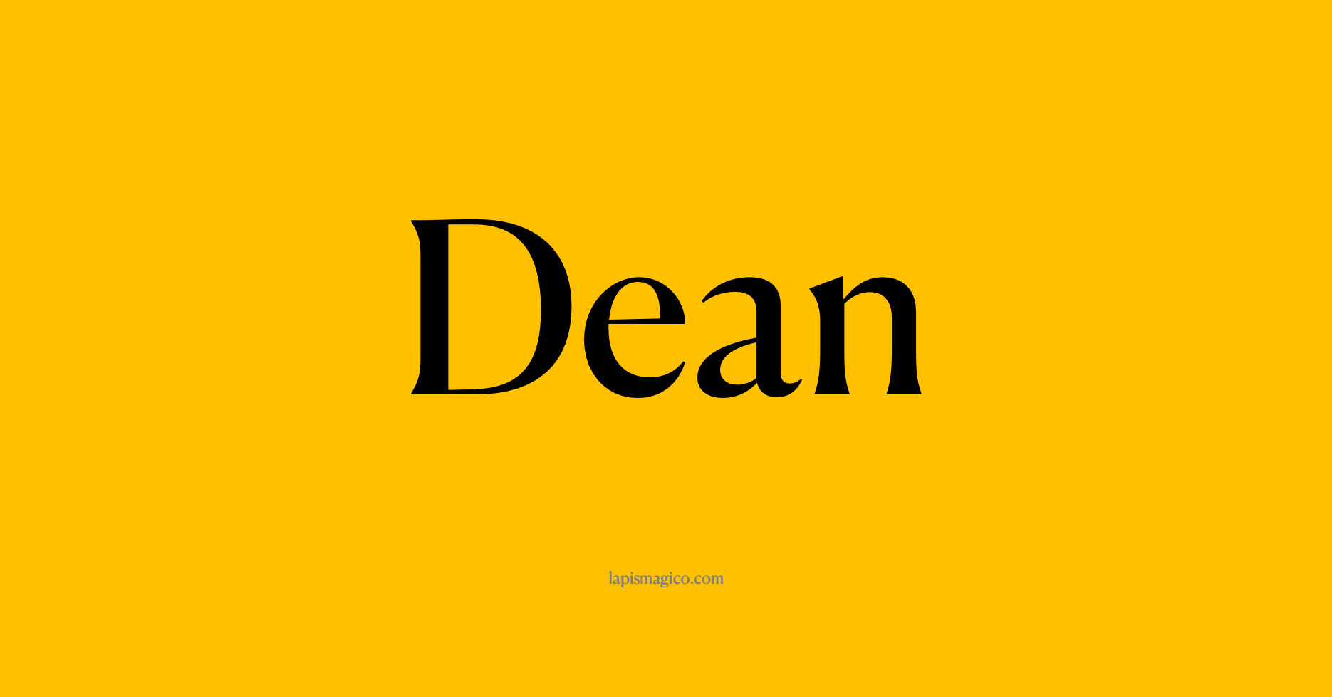 Nome Dean