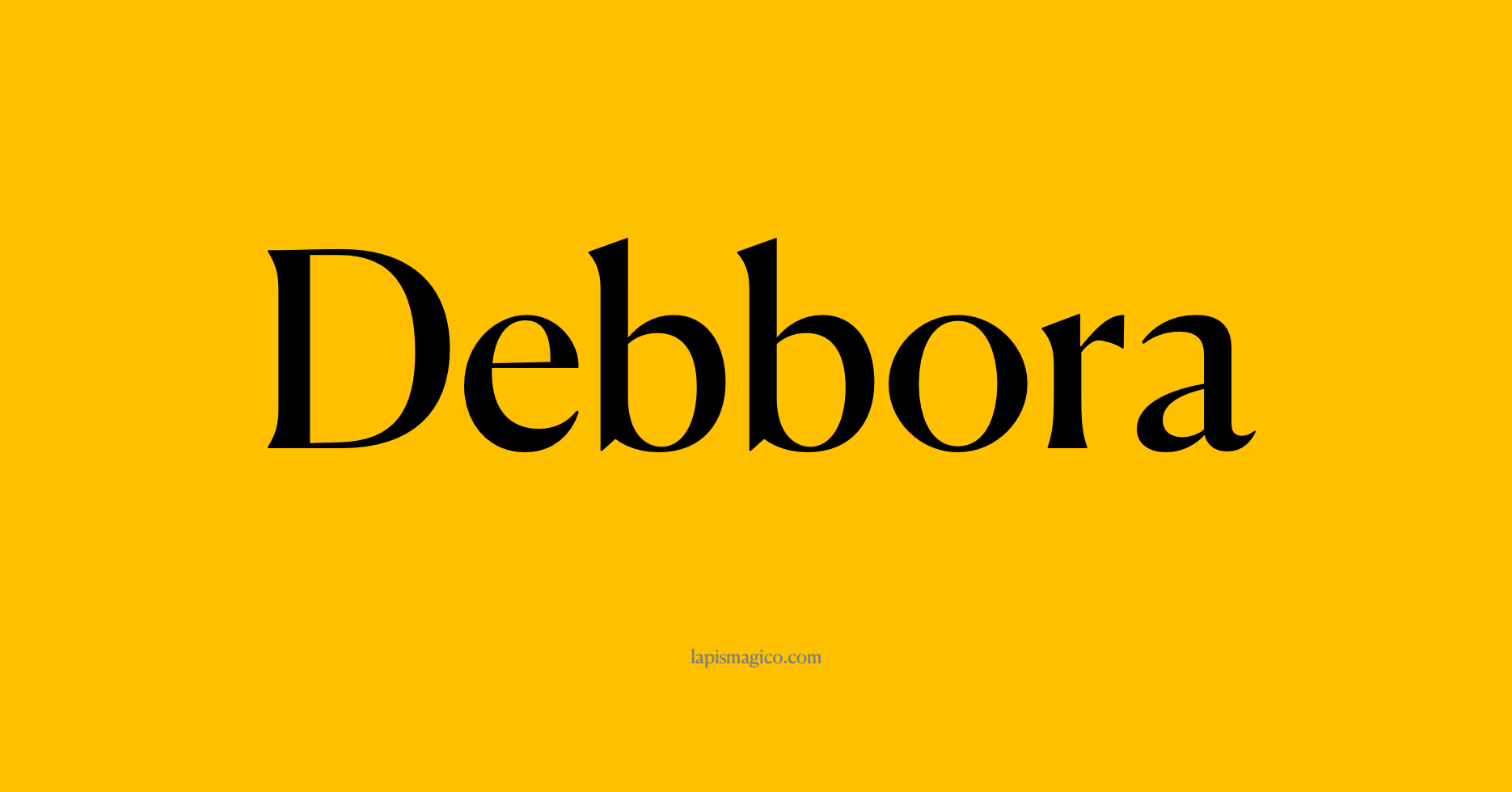 Nome Debbora