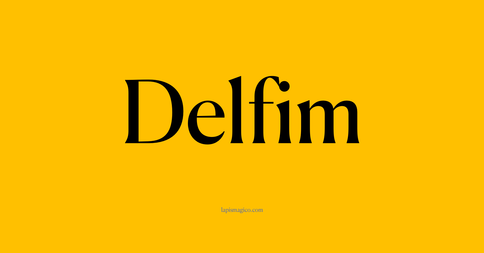 Nome Delfim