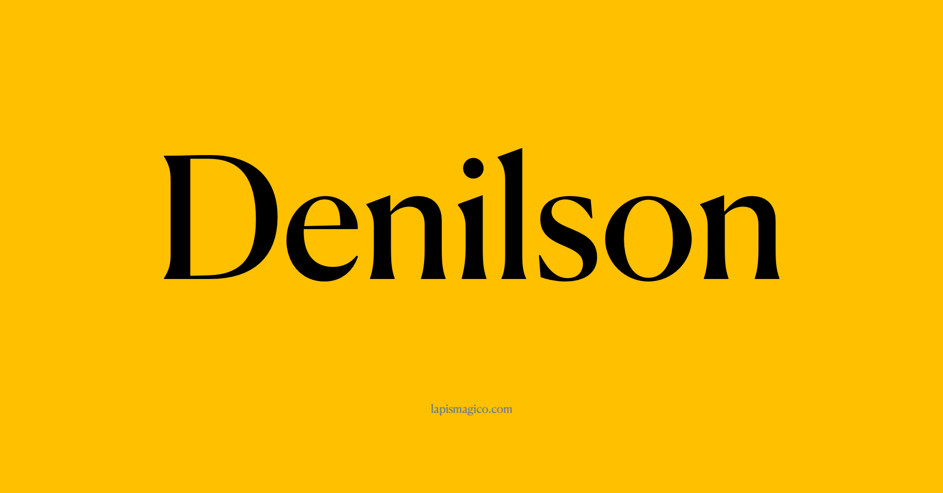 Nome Denilson