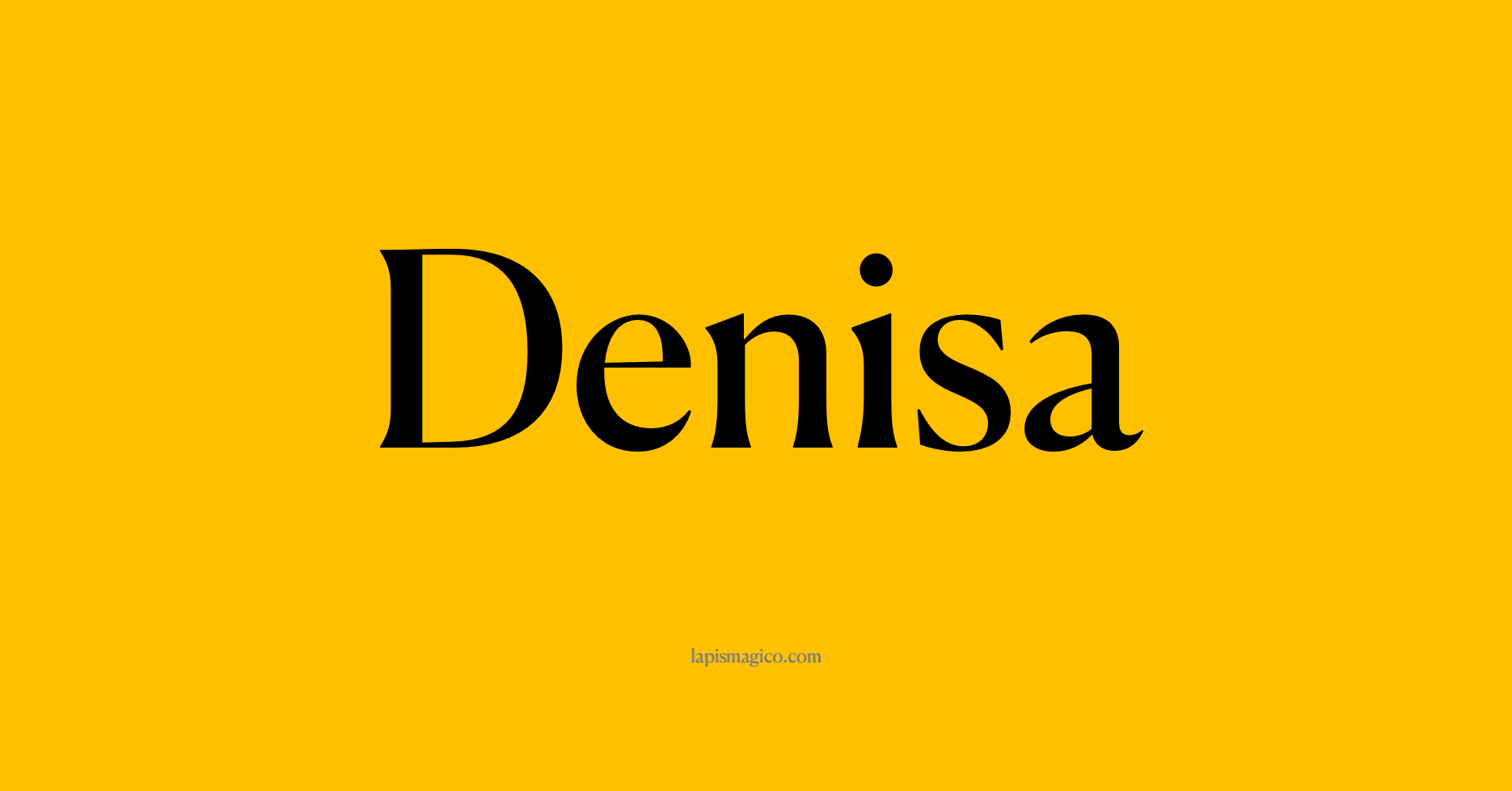 Nome Denisa