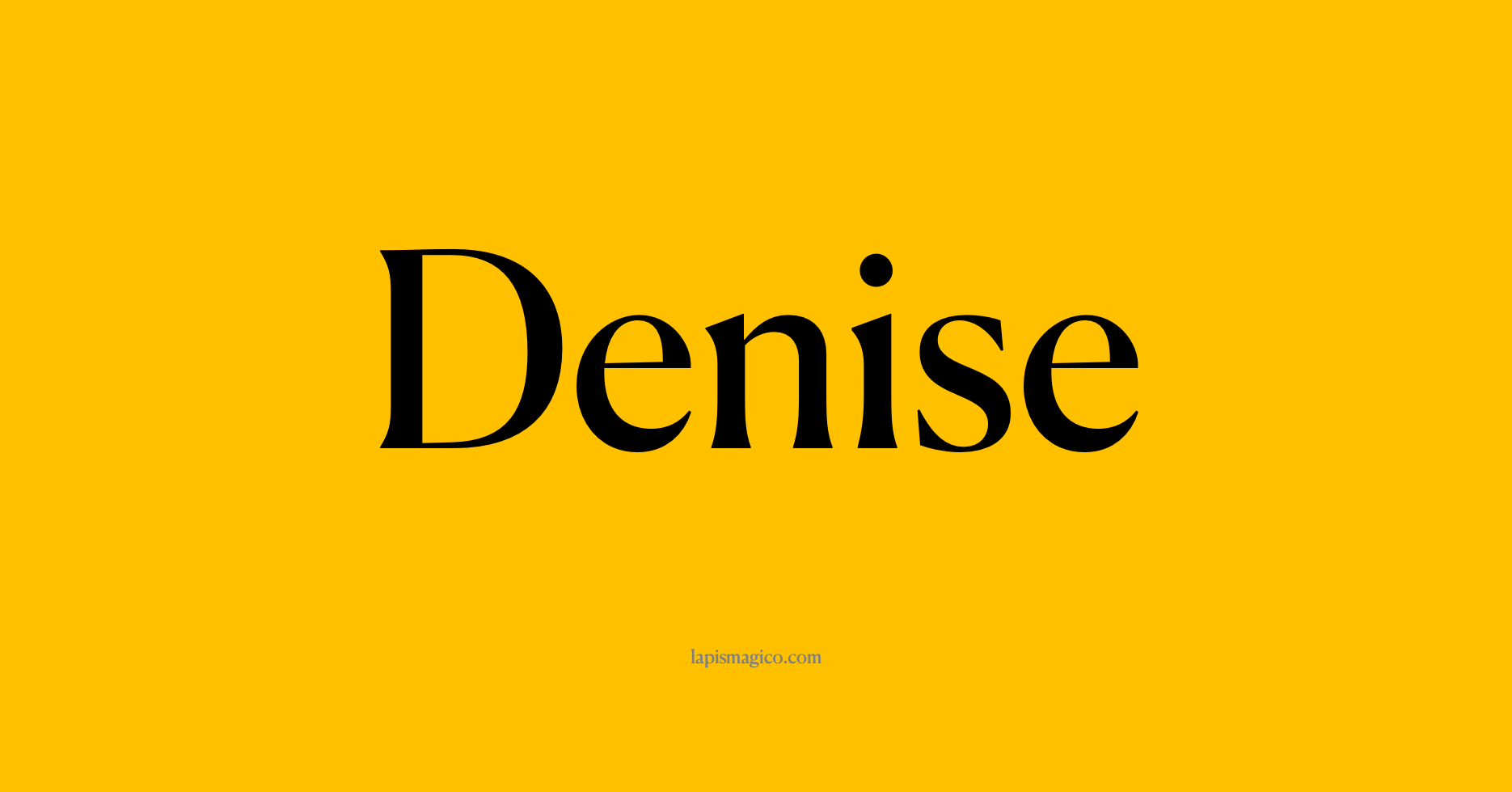 Nome Denise