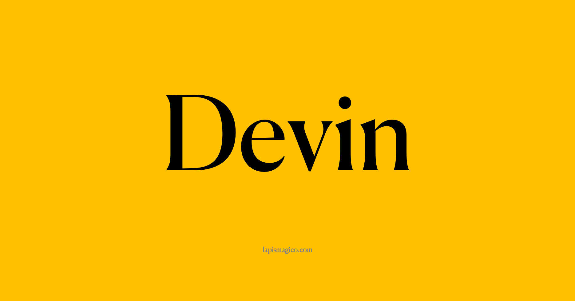 Nome Devin