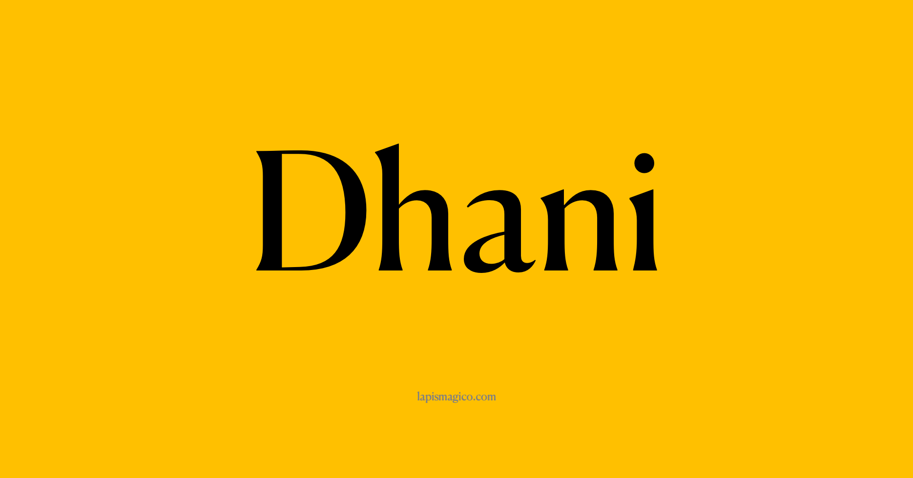 Nome Dhani