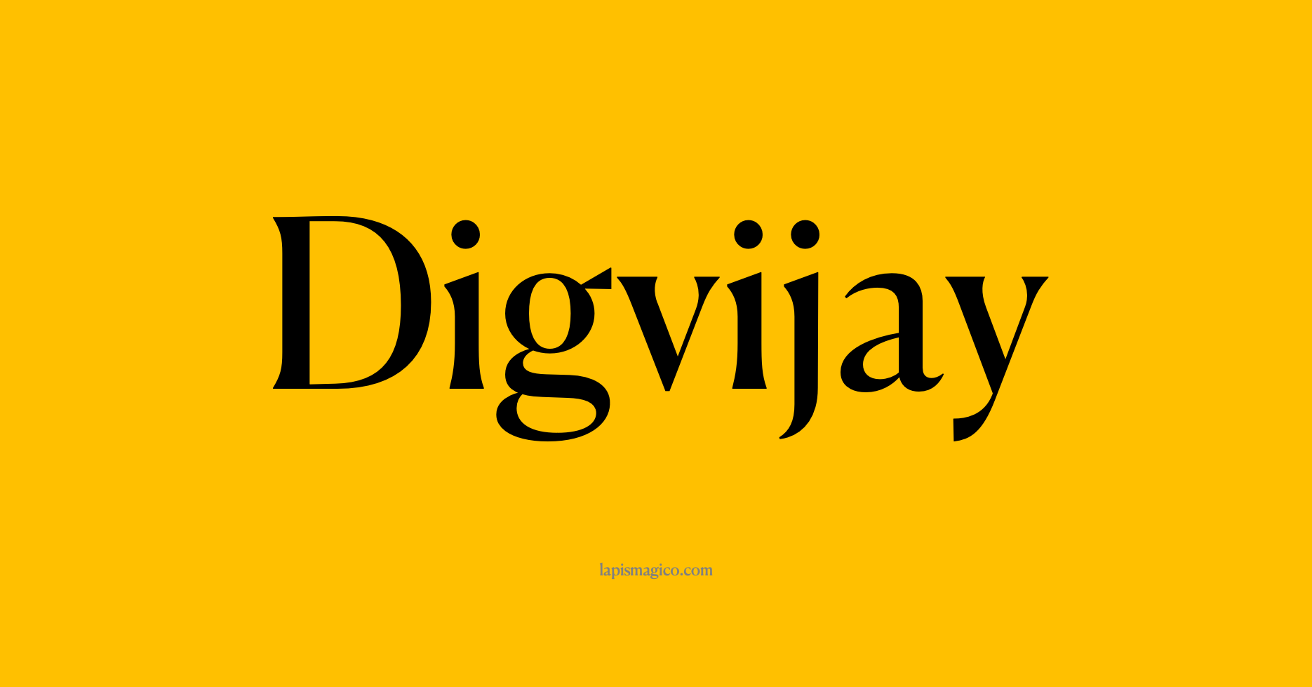 Nome Digvijay