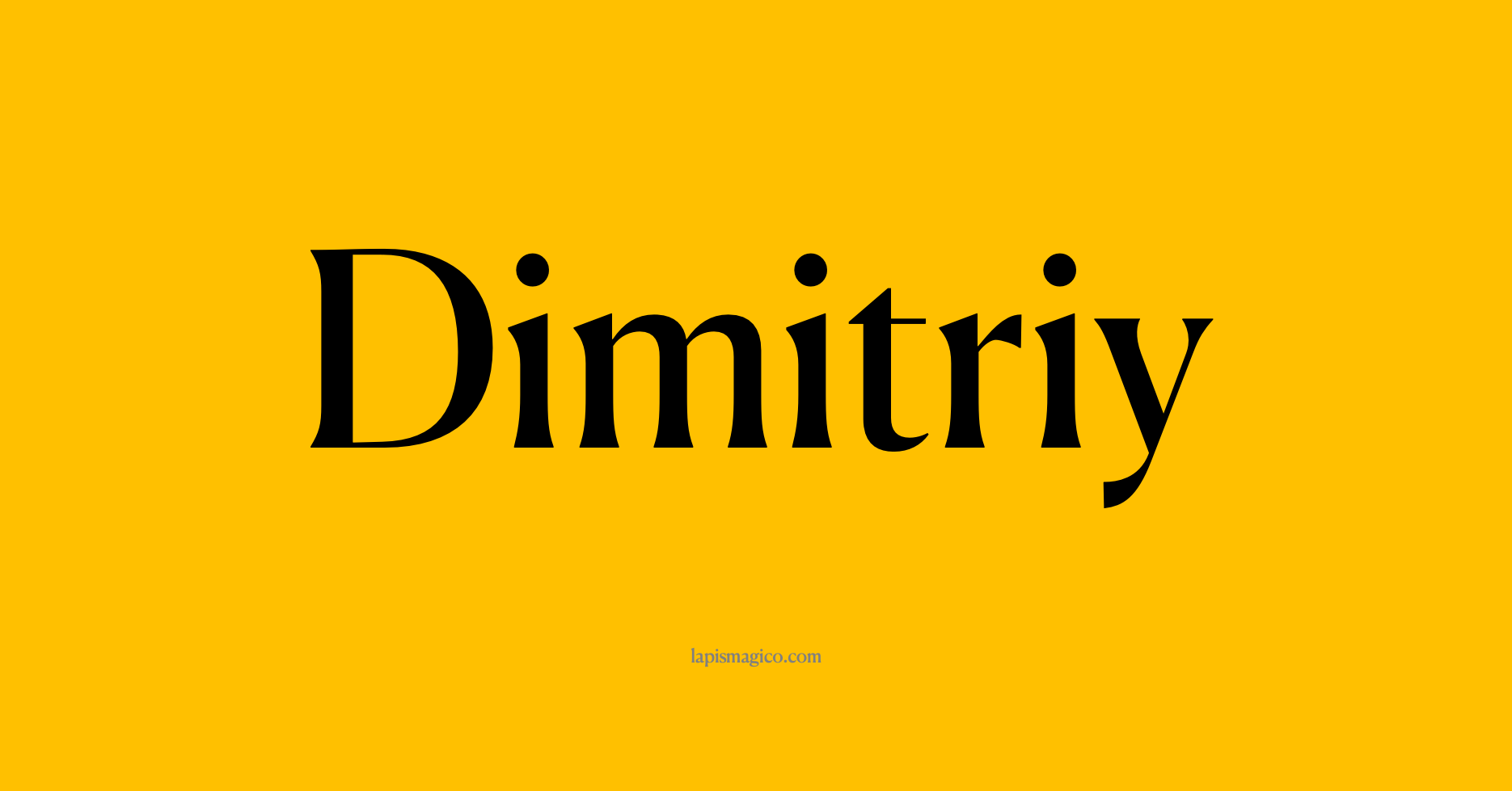 Nome Dimitriy