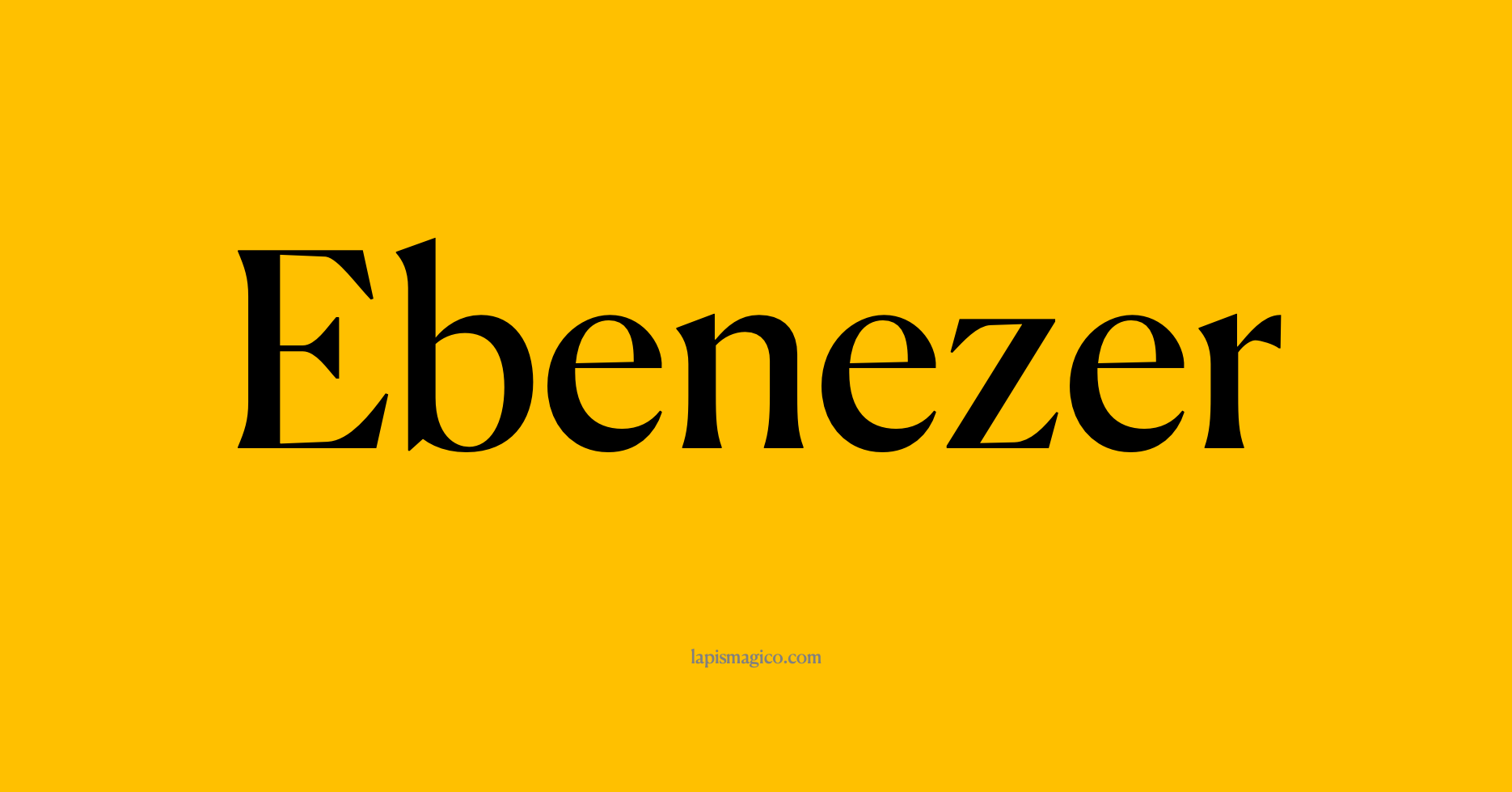 Nome Ebenezer