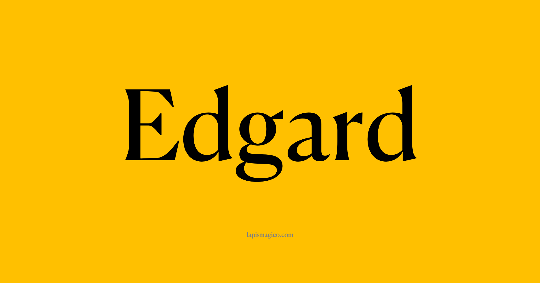 Nome Edgard