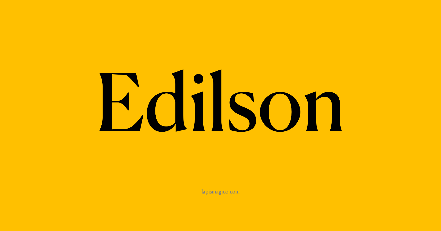 Nome Edilson