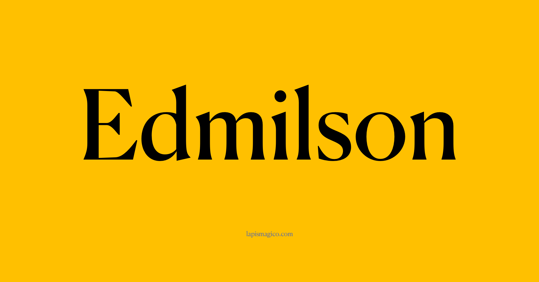 Nome Edmilson