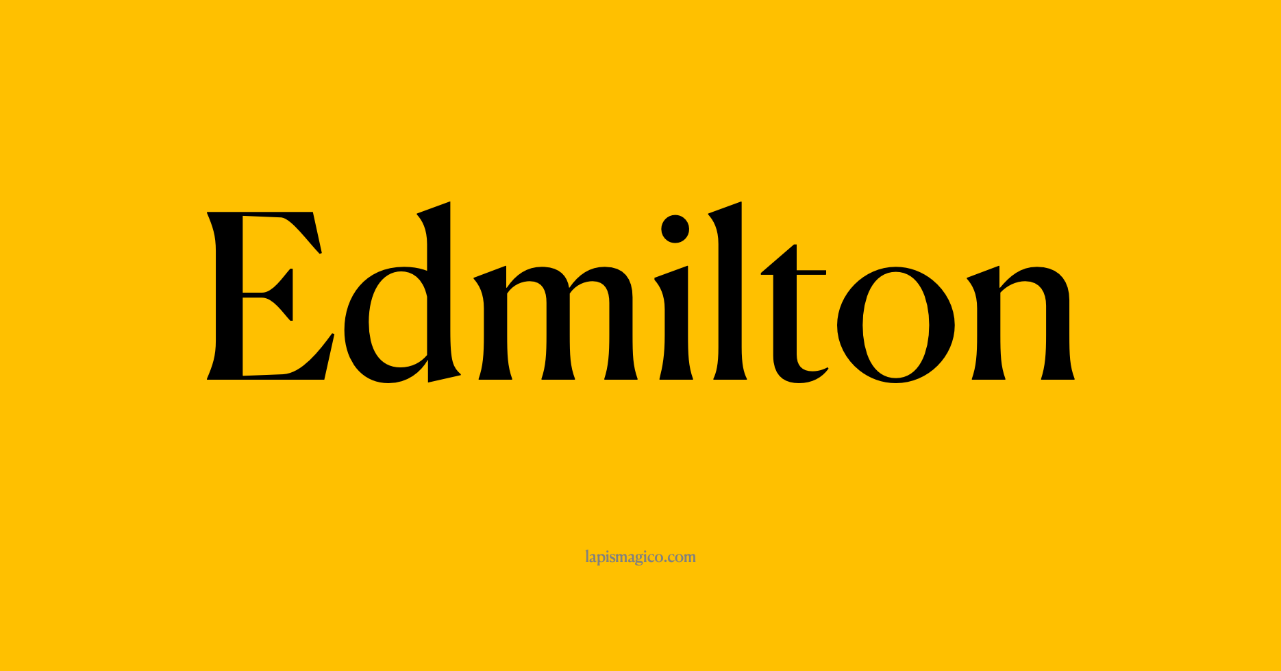 Nome Edmilton