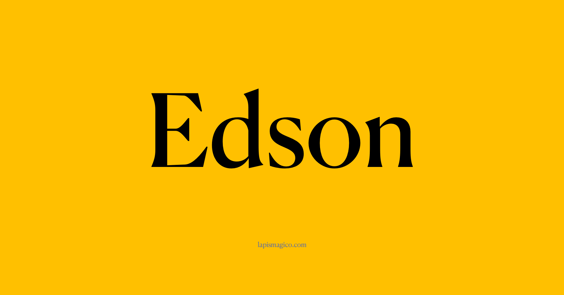 Nome Edson