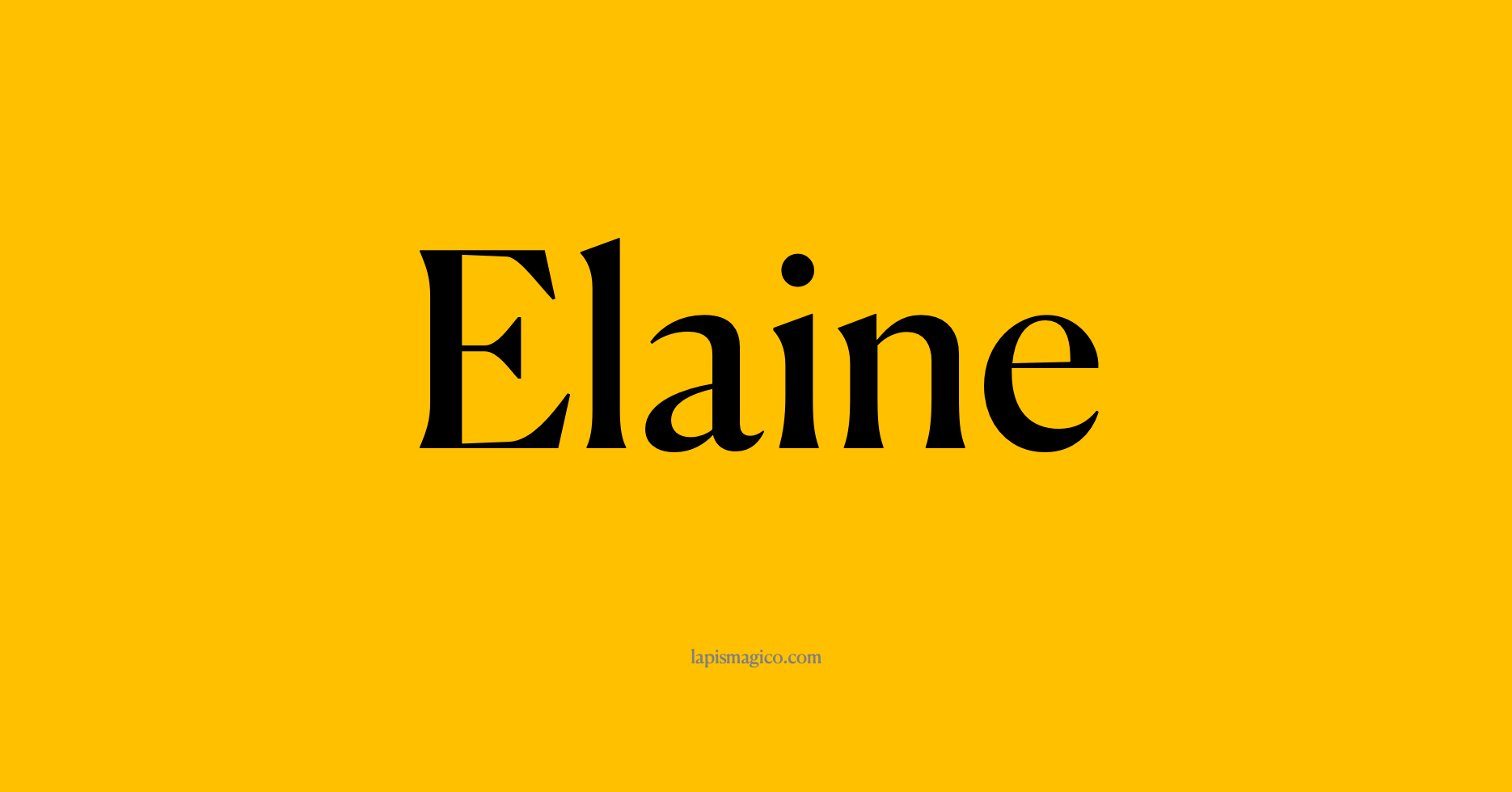 Nome Elaine