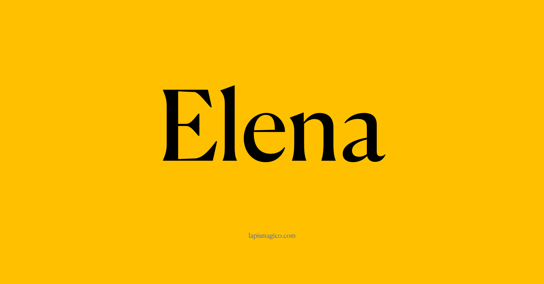 Nome Elena