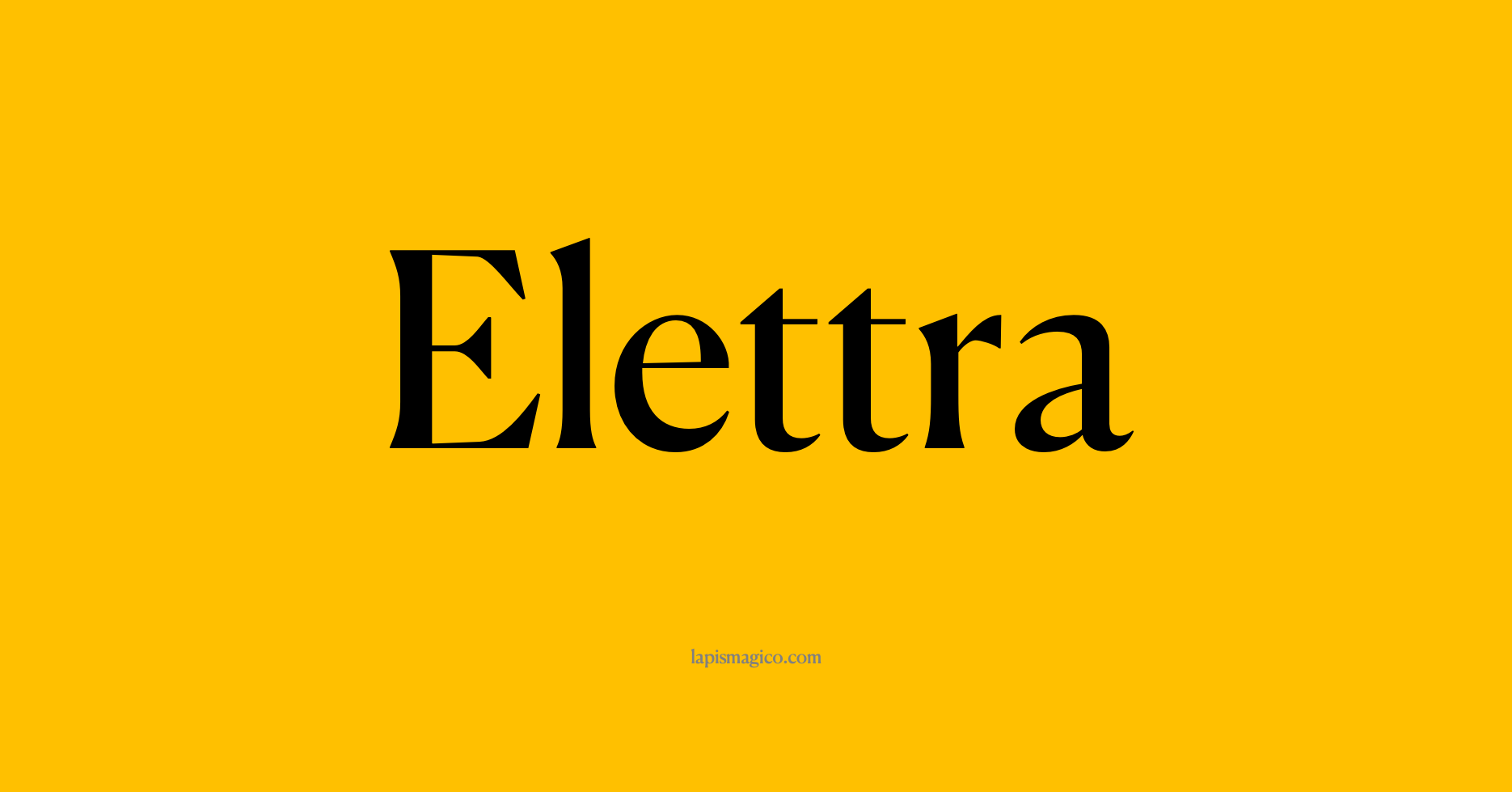 Nome Elettra