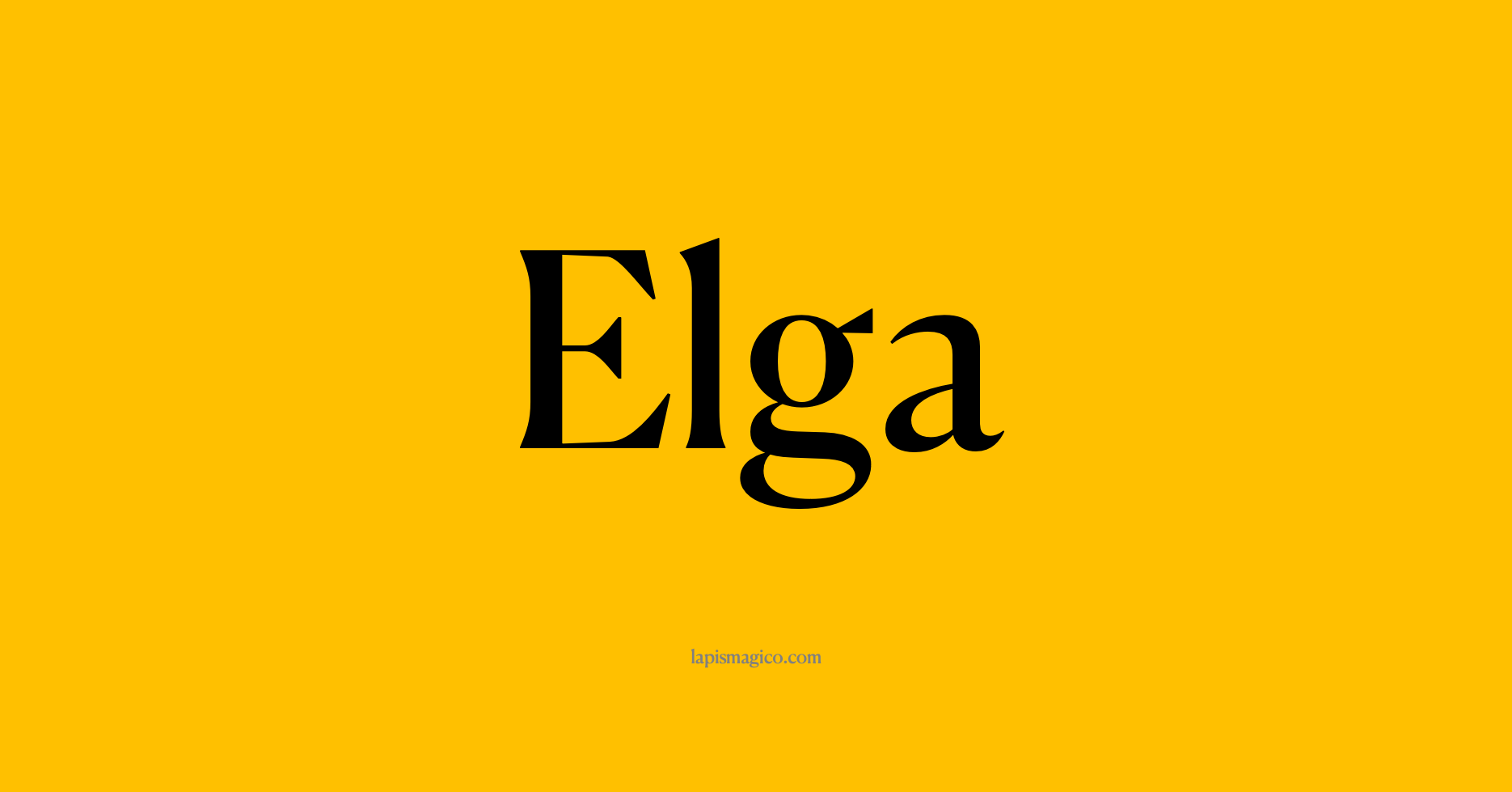Nome Elga