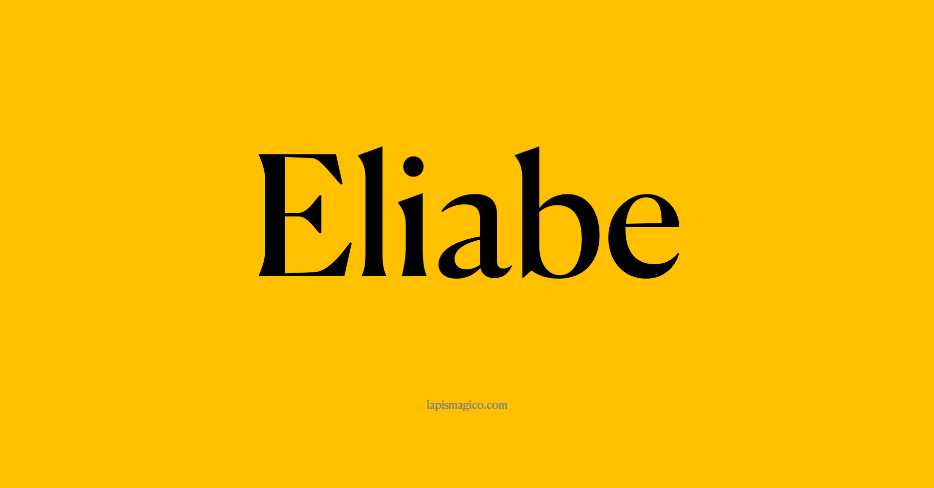Nome Eliabe