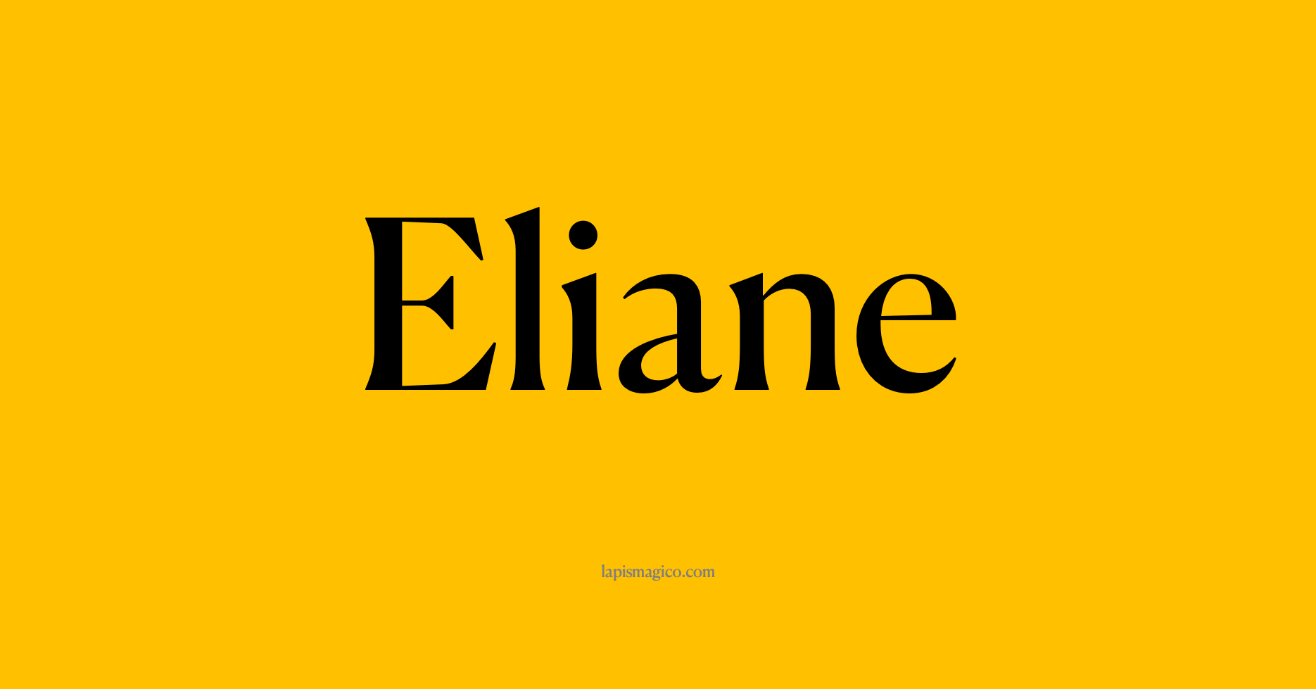 Nome Eliane