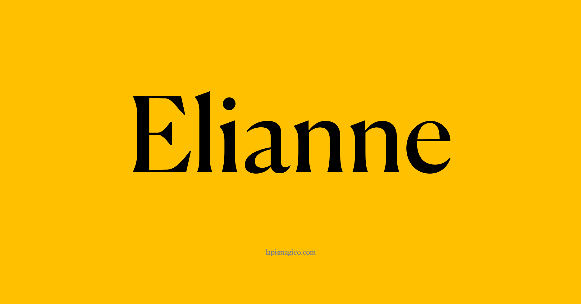 Nome Elianne