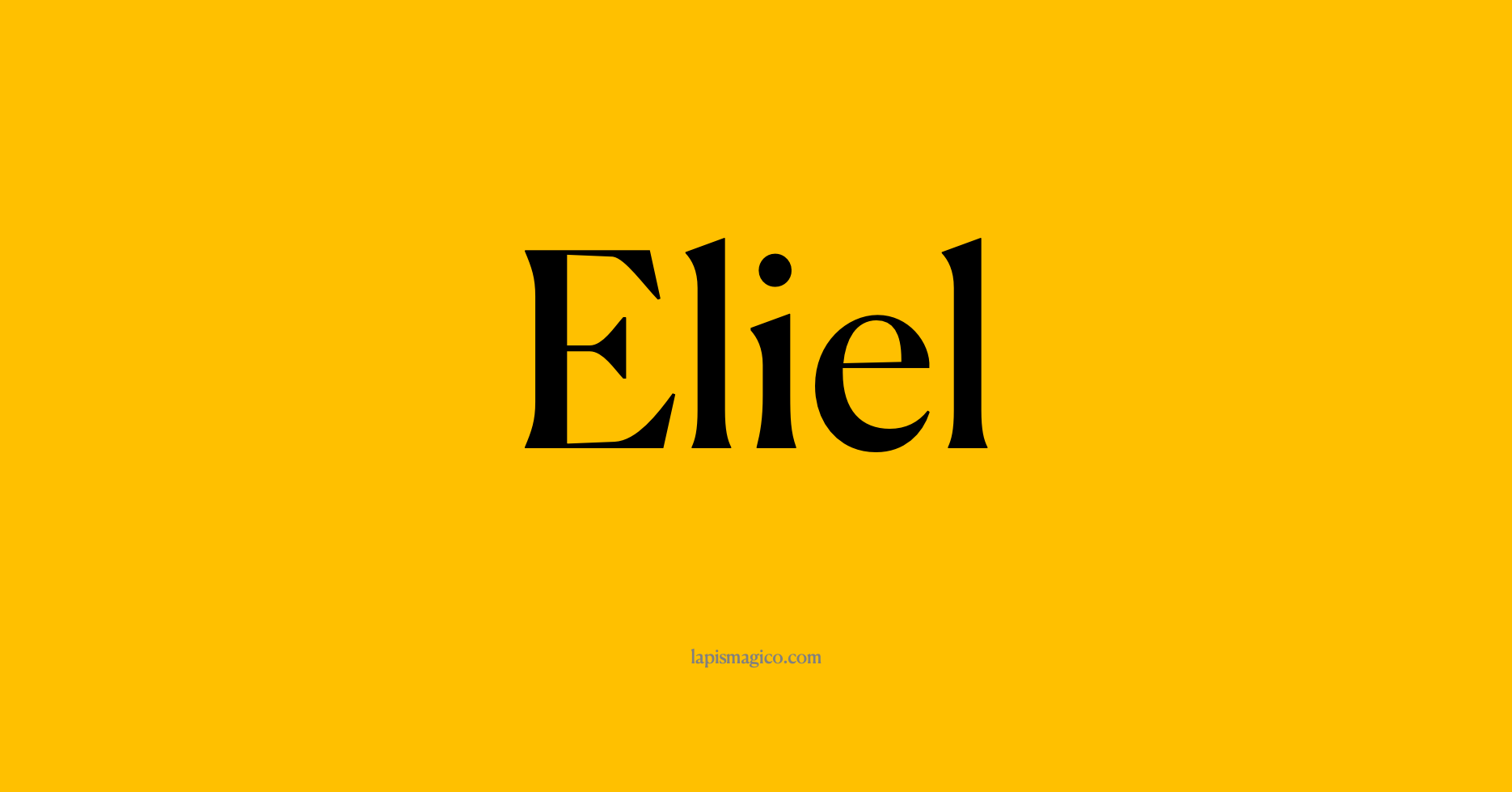 Nome Eliel