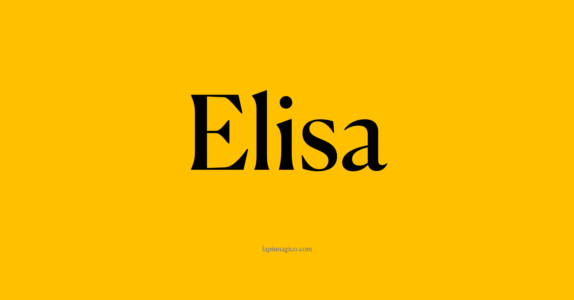 Nome Elisa